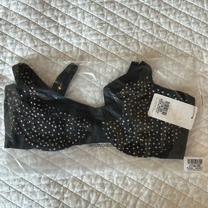 Lively unlined balconette bra (style 42381) in painted polka